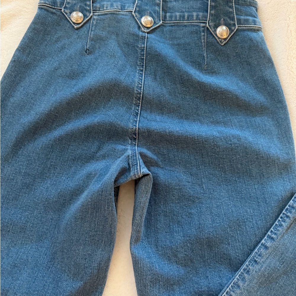 Derek Lam Blue High-Rise Cropped Jeans